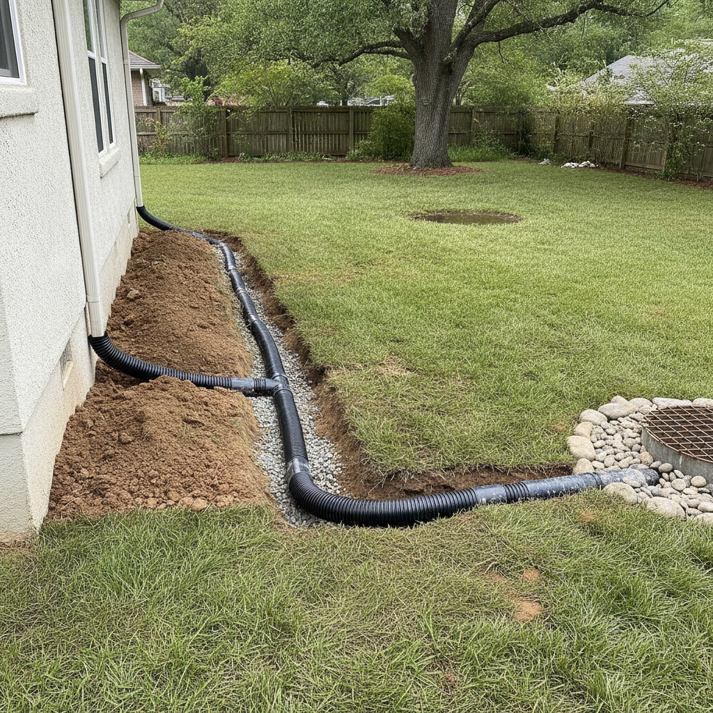 Stormwater Drainage Installation (no people)